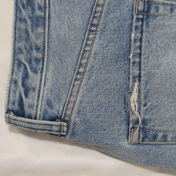 Abercrombie & Fitch Denim Midi Length Skirt, Color Light Wash Size 24 - Picture 12 of 15